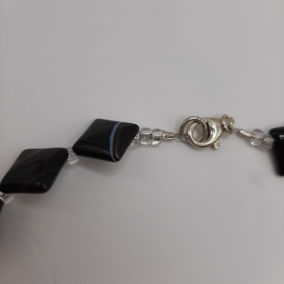 Artisan Onyx and Hematite Necklace & Earrings - Picture 7 of 7